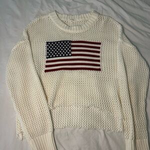 American Flag Knit Sweater